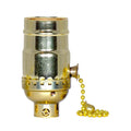 Satco Brite Gilt Pull Chain Socket With 1/4 Ip