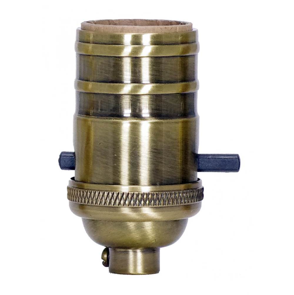 Satco 4 Pc On/off Solid Brass Push Thru Reg