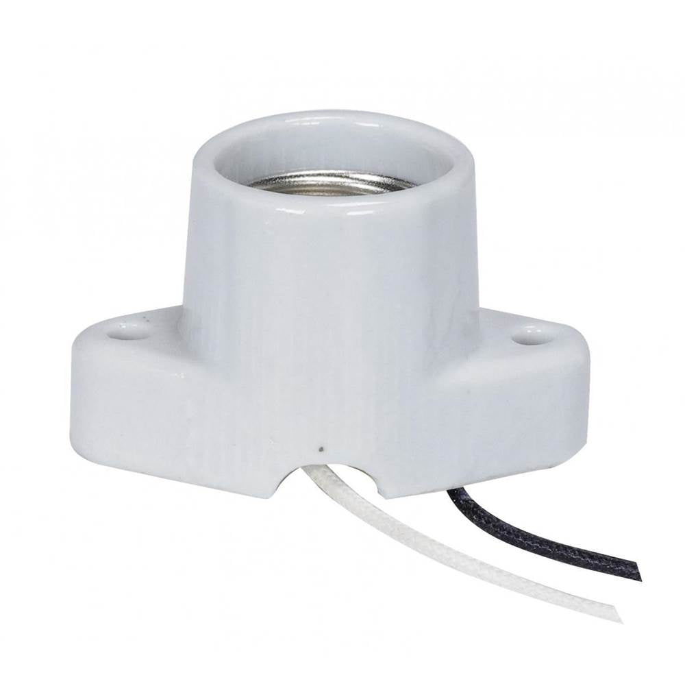 Satco Keyless Medium Base Porcelain Socket With