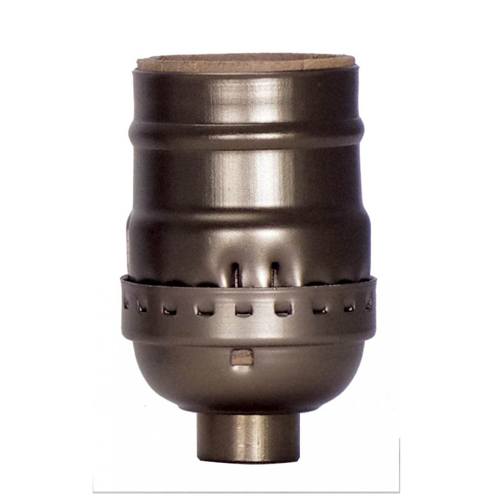 Satco Reg Antique Brass Short Keyless
