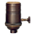 Satco Dark Antique Solid Brass 4 Pc Cast On-off