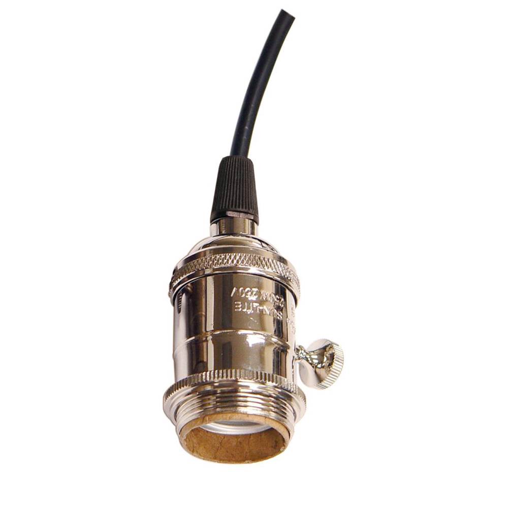 Satco Polished Nickel 4 Pc Solid Brass On/off T/k Socket