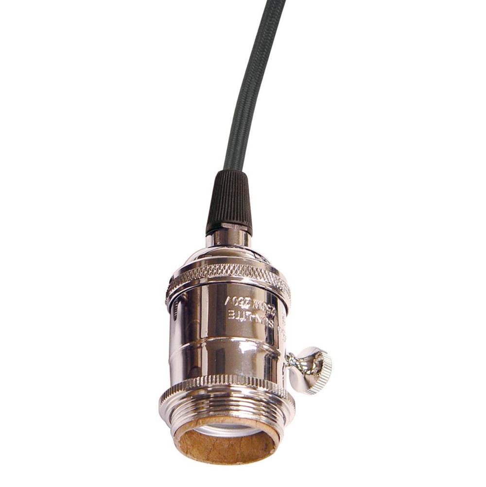 Satco Polished Nickel Solid Brass On-off Turn Knob