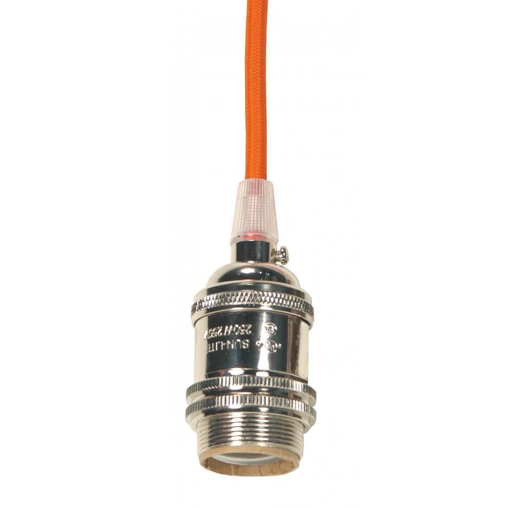 Satco Keyless Polished Nickel Cast Socket