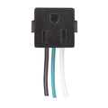 Satco 3 Wire Black Snapin Recept
