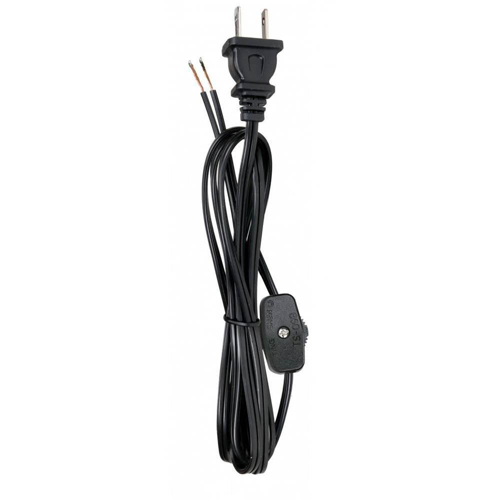 Satco 6 Ft 18/2 Spt-1 Black 105 Deg