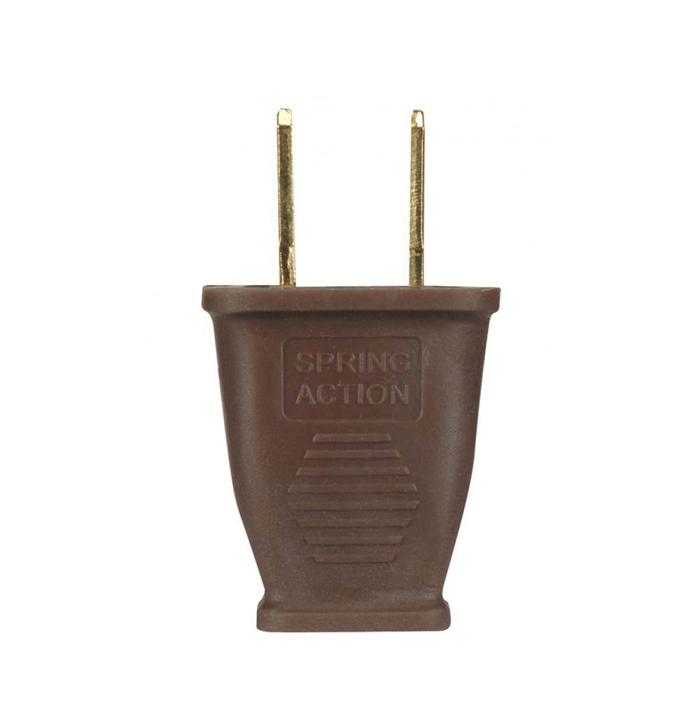 Satco Brown Plug 2 Pole 2 Wire