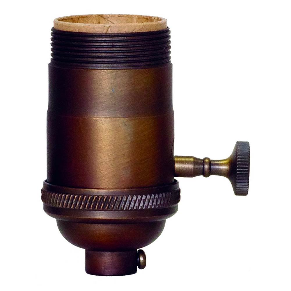 Satco Dark Ant Cast Brass On/off Skt