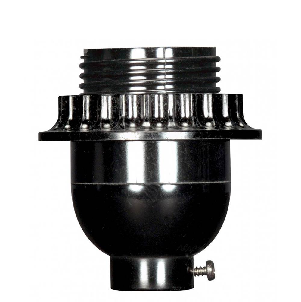 Satco Black Phenolic Short Keyless