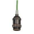 Satco Dark Antique 4 Pc Solid Brass Keyless Socket