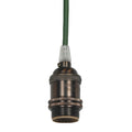Satco Dark Antique 4 Pc Solid Brass Keyless Socket
