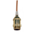 Satco Polished Brass 4 Pc Solid Brass Keyless Socket