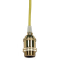Satco Polished Brass 4 Pc Solid Brass Keyless Socket