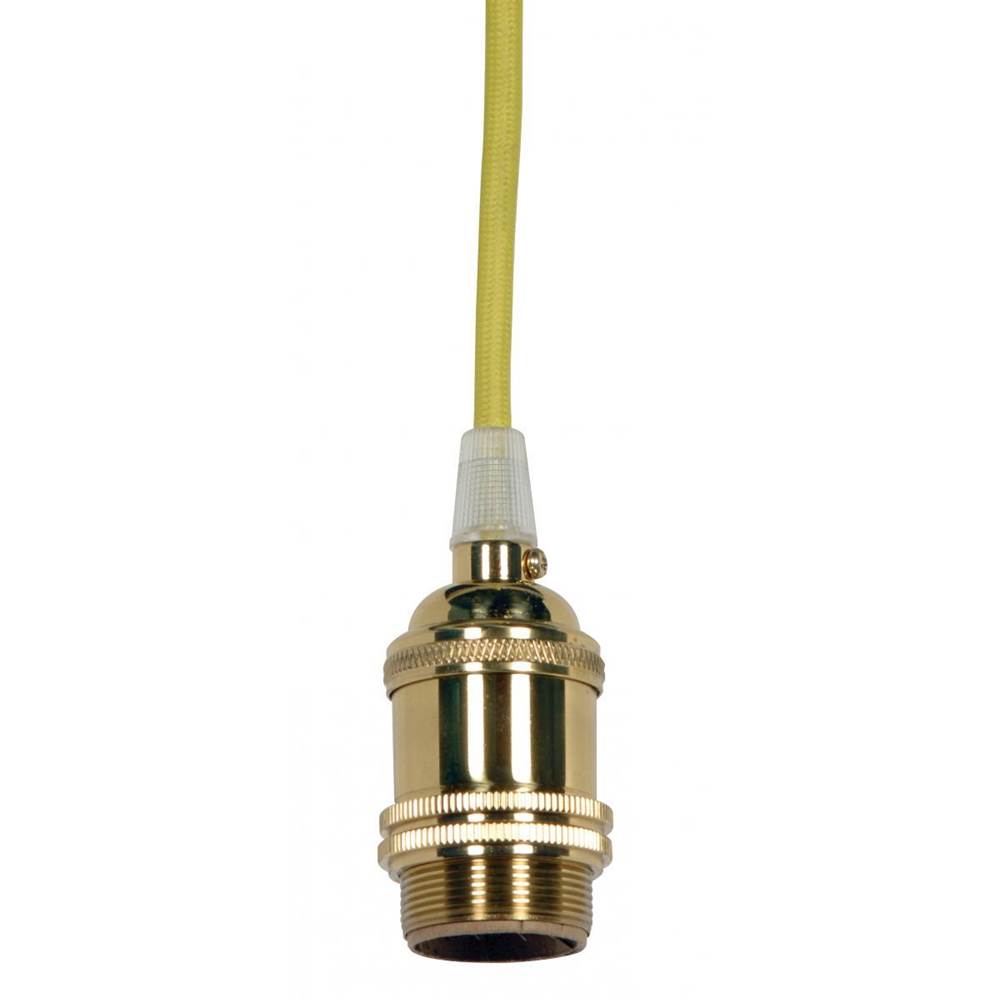 Satco Polished Brass 4 Pc Solid Brass Keyless Socket