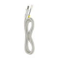 Satco 8 Ft 18/2 Svt Silver Rayon