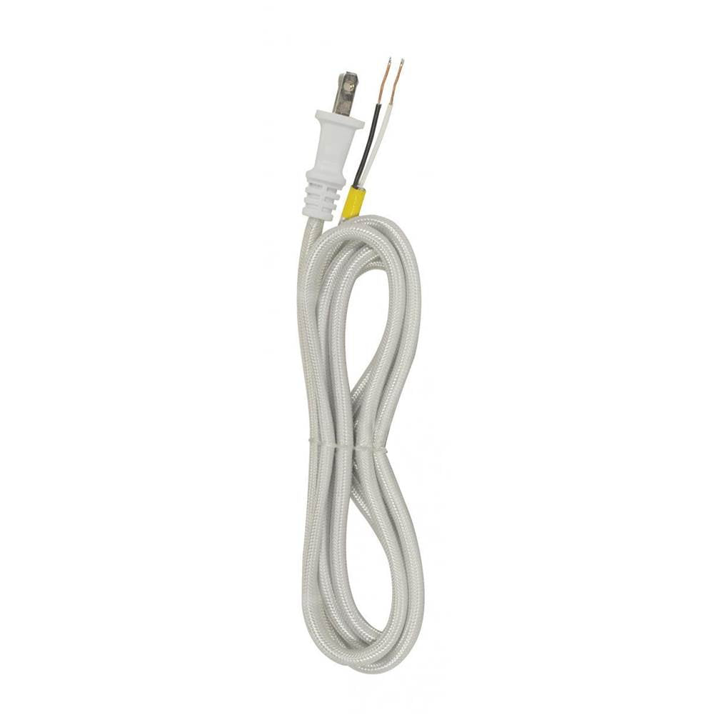 Satco 8 Ft 18/2 Svt Silver Rayon