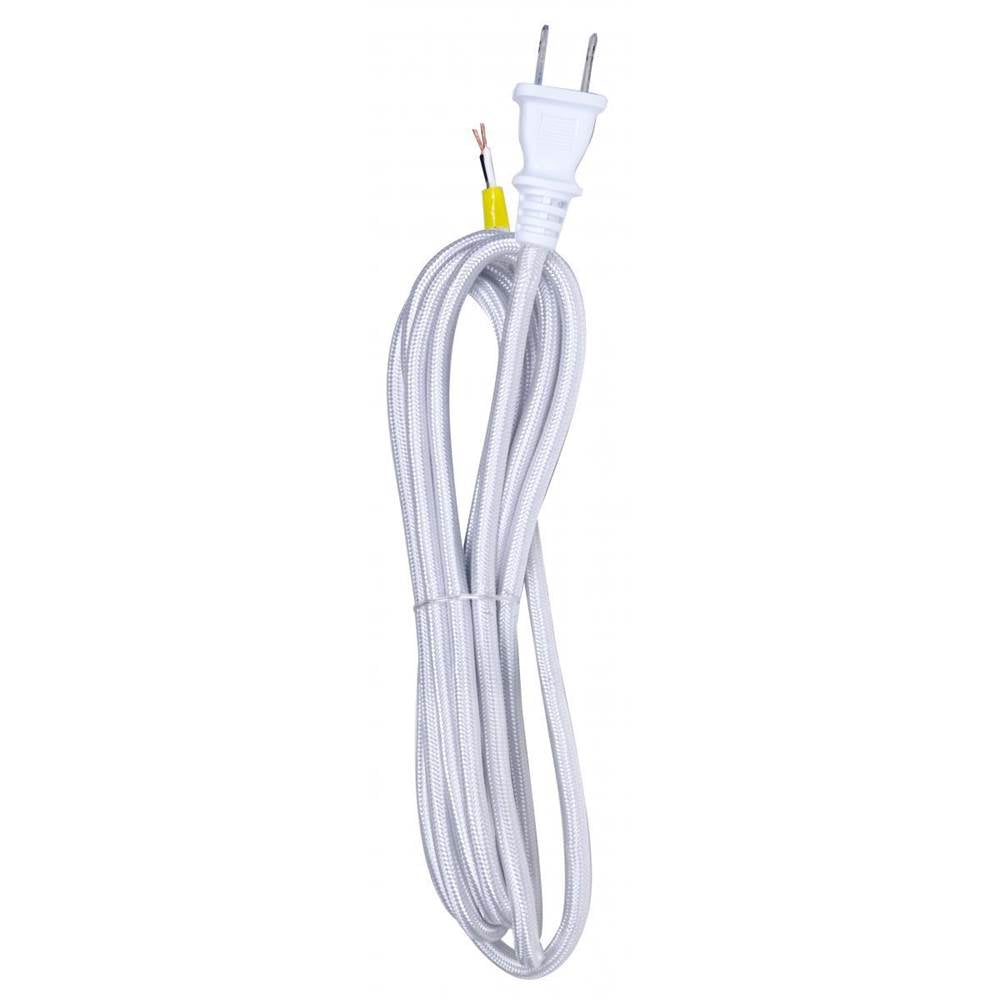 Satco 10 Ft 18/2 Svt Silver Rayon