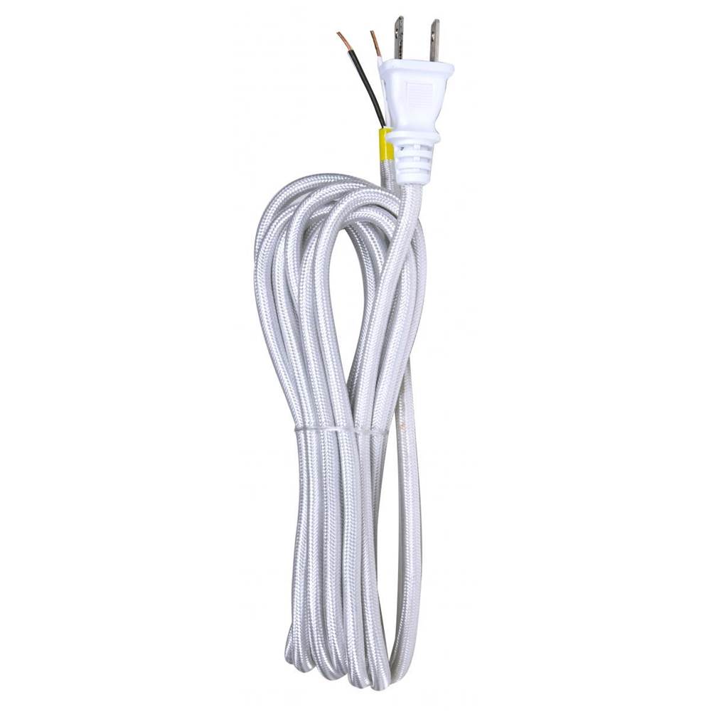 Satco 12 Ft 18/2 Svt Silver Rayon