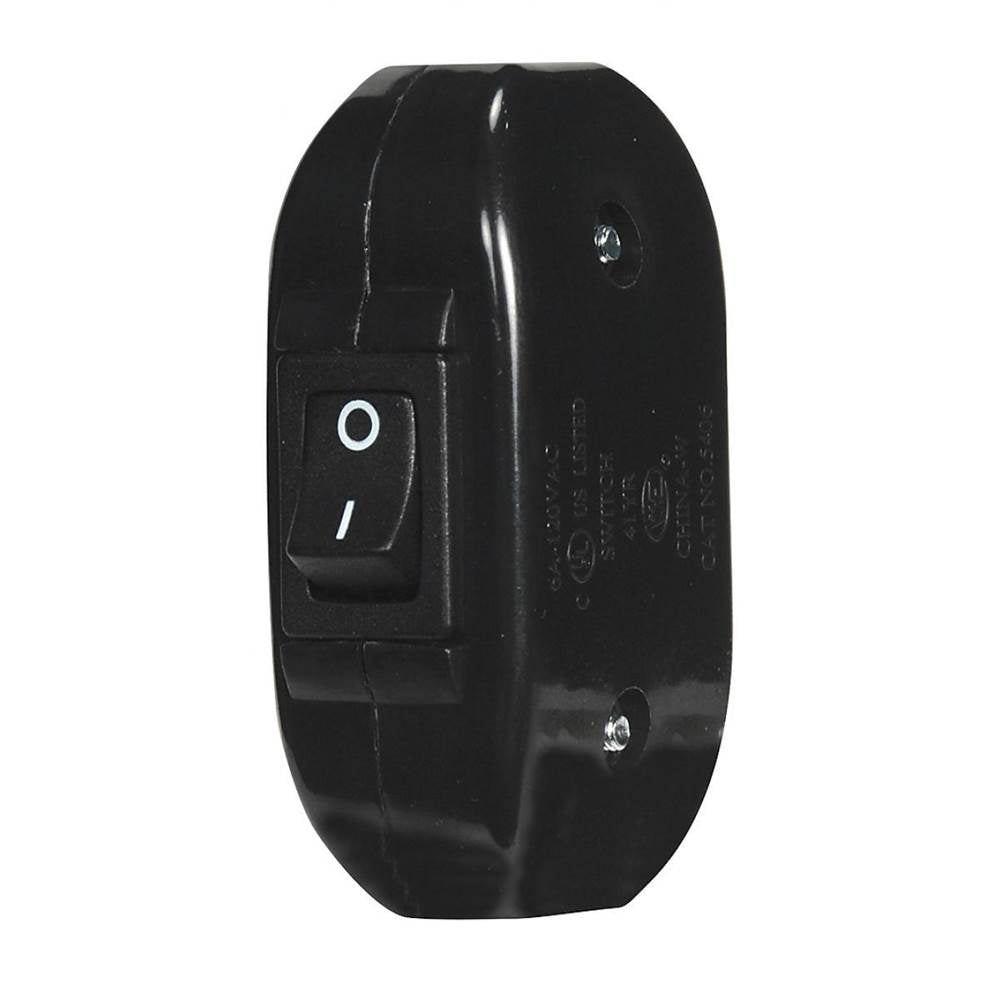 Satco Black Heavy Duty Feed Thru Sw