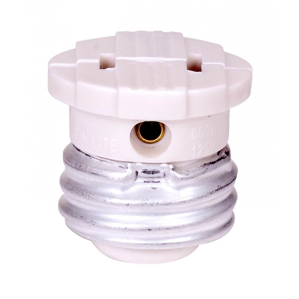 Satco White Female Screw Plug