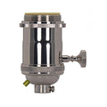 Satco Polished Nickel Cast Brass On-off Tk Socket