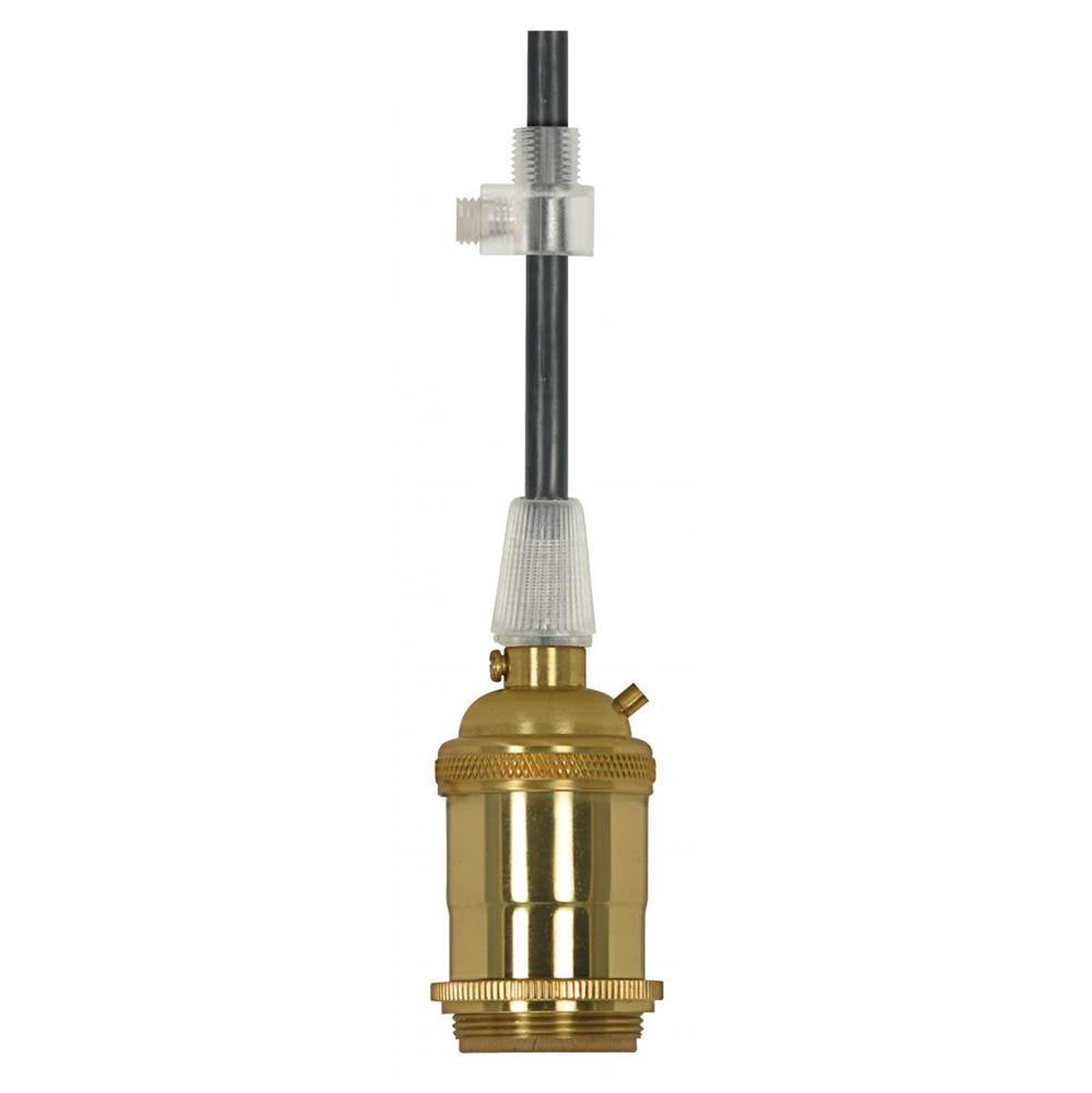 Satco Polished Brass 4 Pc C.b Keyless Socket With Grd
