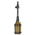 Satco Antique Brass 4 Pc Cast Brass Keyless Socket With Grd
