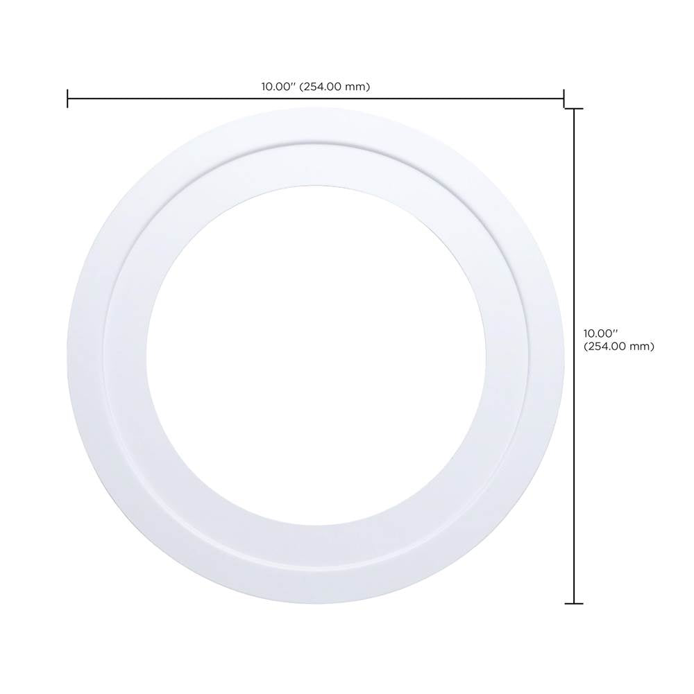 Satco 80-970 White 10'' Goof Ring For Remote Driver Installation Image 2
