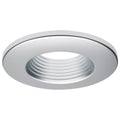Satco  Deep Baffle Trim; 4 Inches; Brushed Nickel Finish