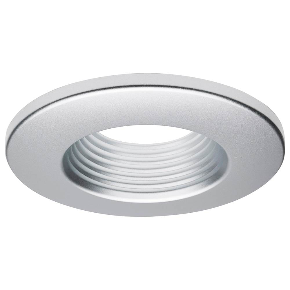 Satco  Deep Baffle Trim; 4 Inches; Brushed Nickel Finish