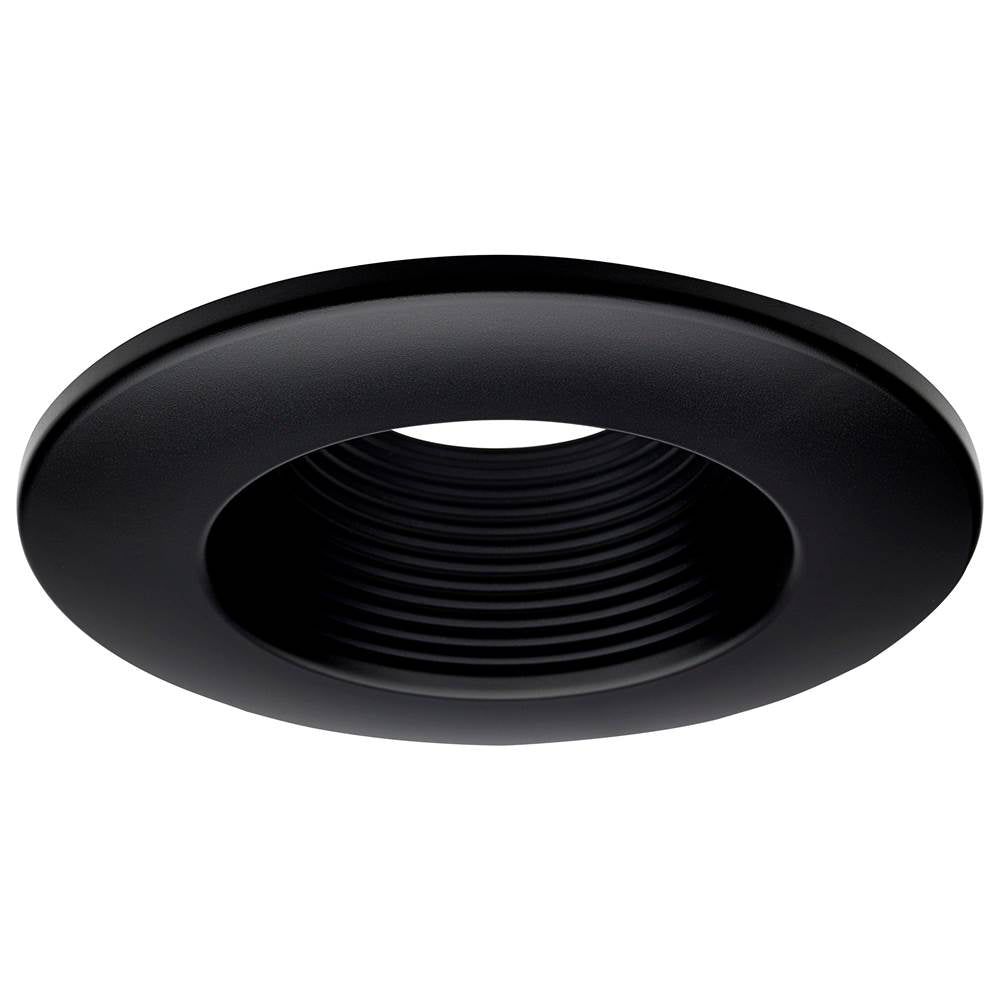 Satco  Deep Baffle Trim; 6 Inches; Black Finish