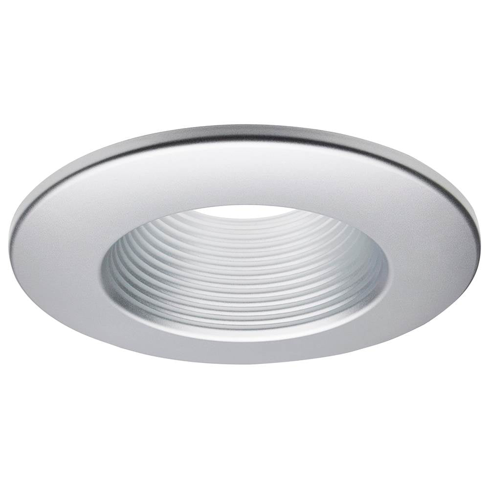Satco  Deep Baffle Trim; 6 Inches; Brushed Nickel Finish