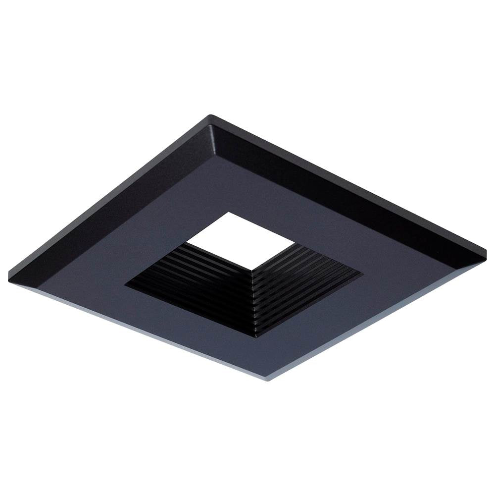 Satco  Deep Baffle Trim - 4 Inch Square - Bronze Finish