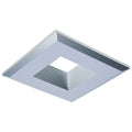 Satco  Deep Baffle Trim - 4 Inch Square - Brushed Nickel Finish