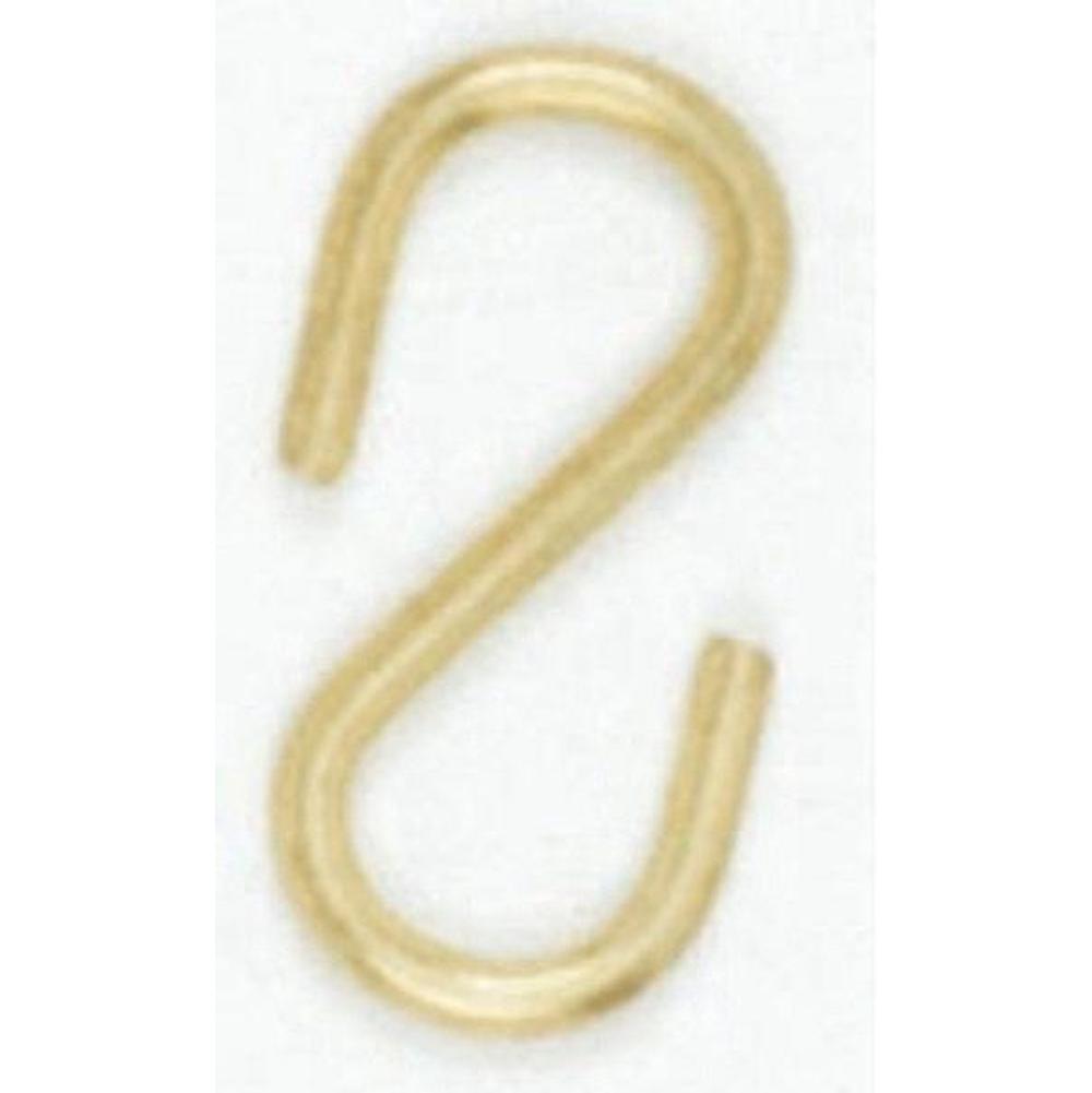 Satco Medium ''s'' Hook Brass Plated