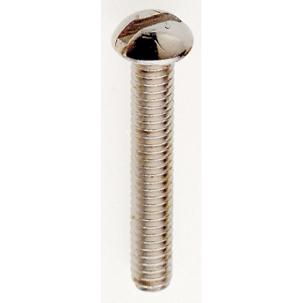 Satco 1'' Nickel Plated 8/32 Round Head Screw