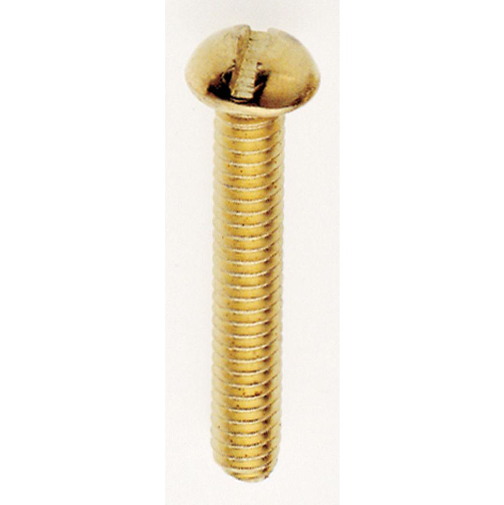 Satco 1'' Brass Plated 8/32 Rh Screw