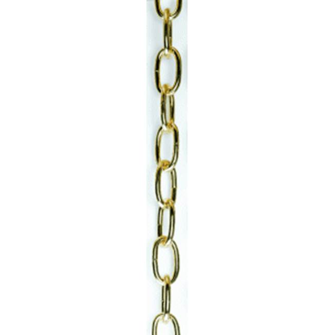 Satco 1 Yd 4 Ga Brass Finish Chain