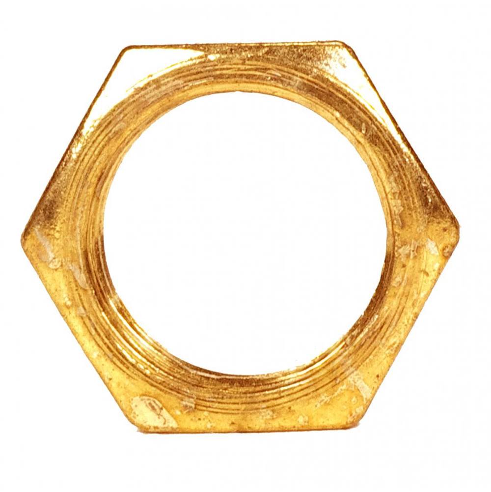 Satco 1/8 Ip Steel Locknut Reg Brass Plated