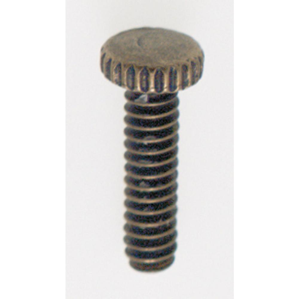 Satco 6/32-1/2'' Knurled Screw Antique Brass