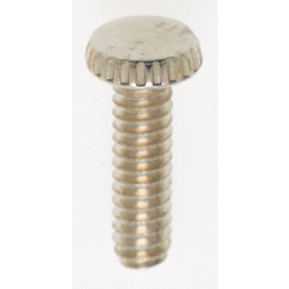 Satco 6/32-1/2'' Knurled Screw Nickel