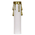 Satco 2'' Candelabra Cover White/gold Drip D