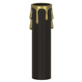 Satco 2'' Ed. Candel Cover Black/gold Drip D