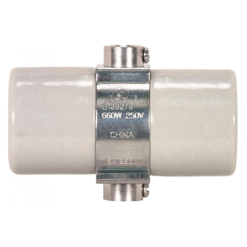 Satco 8 Ft 18/3 Svt White Cordset W Soc