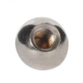 Satco 3/8'' Brass Ball 8/32 Nickel Plated