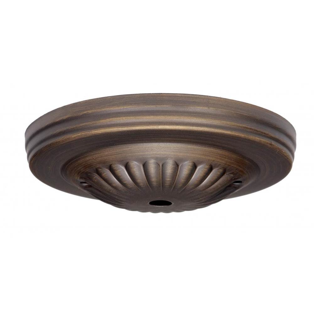 Satco Dark Ant Ribbed Vintage Canopy