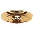 Satco Brass Fin Ribbed Vintage Canop