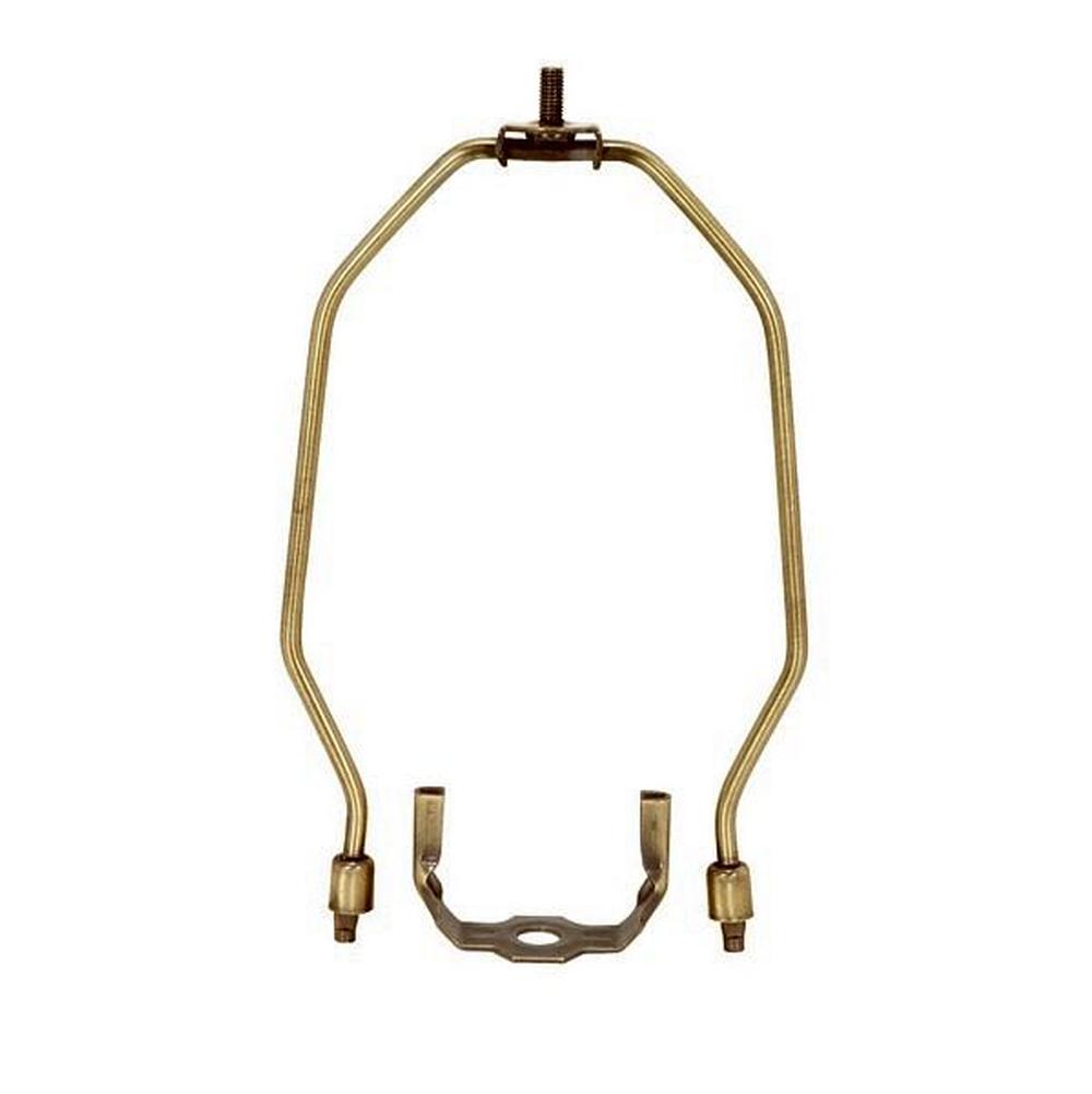 Satco 8'' Antique Brass Heavy-duty Harp