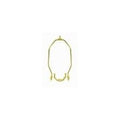 Satco Brass Finish 6'' Light Duty Harp