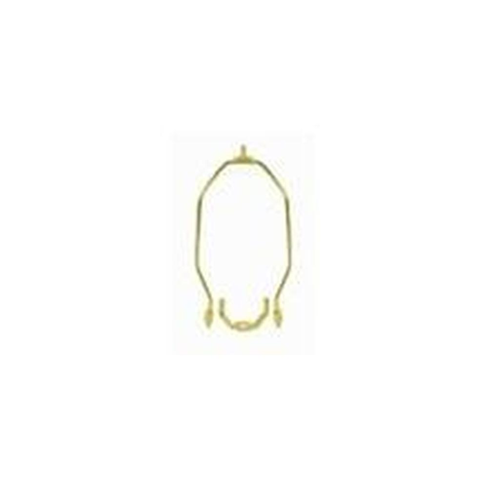 Satco Brass Finish 6'' Light Duty Harp